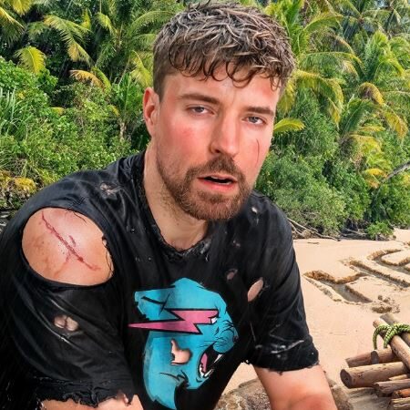 MrBeast on a deserted island